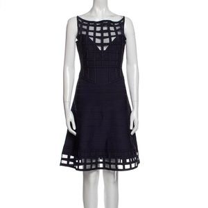 Herve Leger Bateau Neckline Knee-Length Dress w/ Tags
